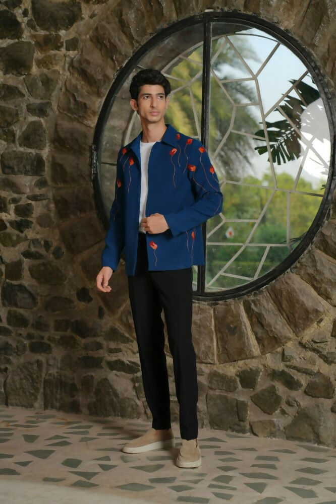 Torque Teal Blue Shacket by Hilo Design  Grab2Buy Hilo Design Grab2Buy