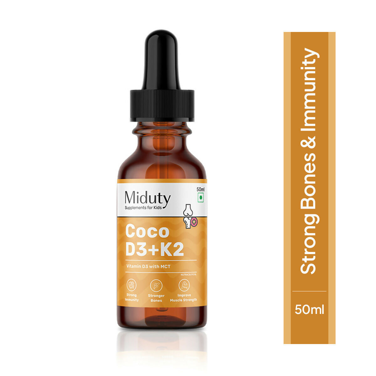 Miduty by Palak Notes Coco D3+K2 Drops For Kids & Babies 