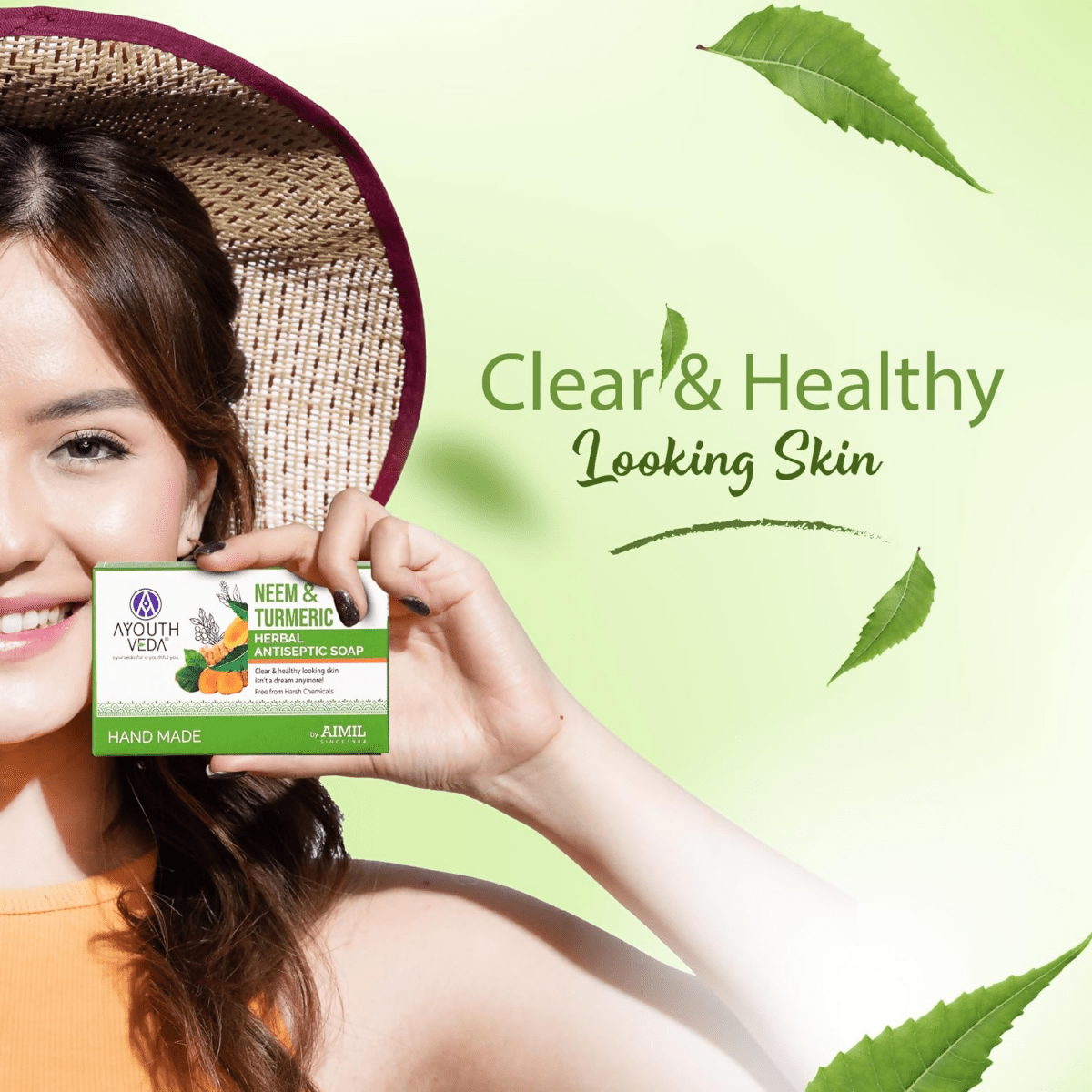 Ayouthveda Neem & Turmeric Herbal Soap 