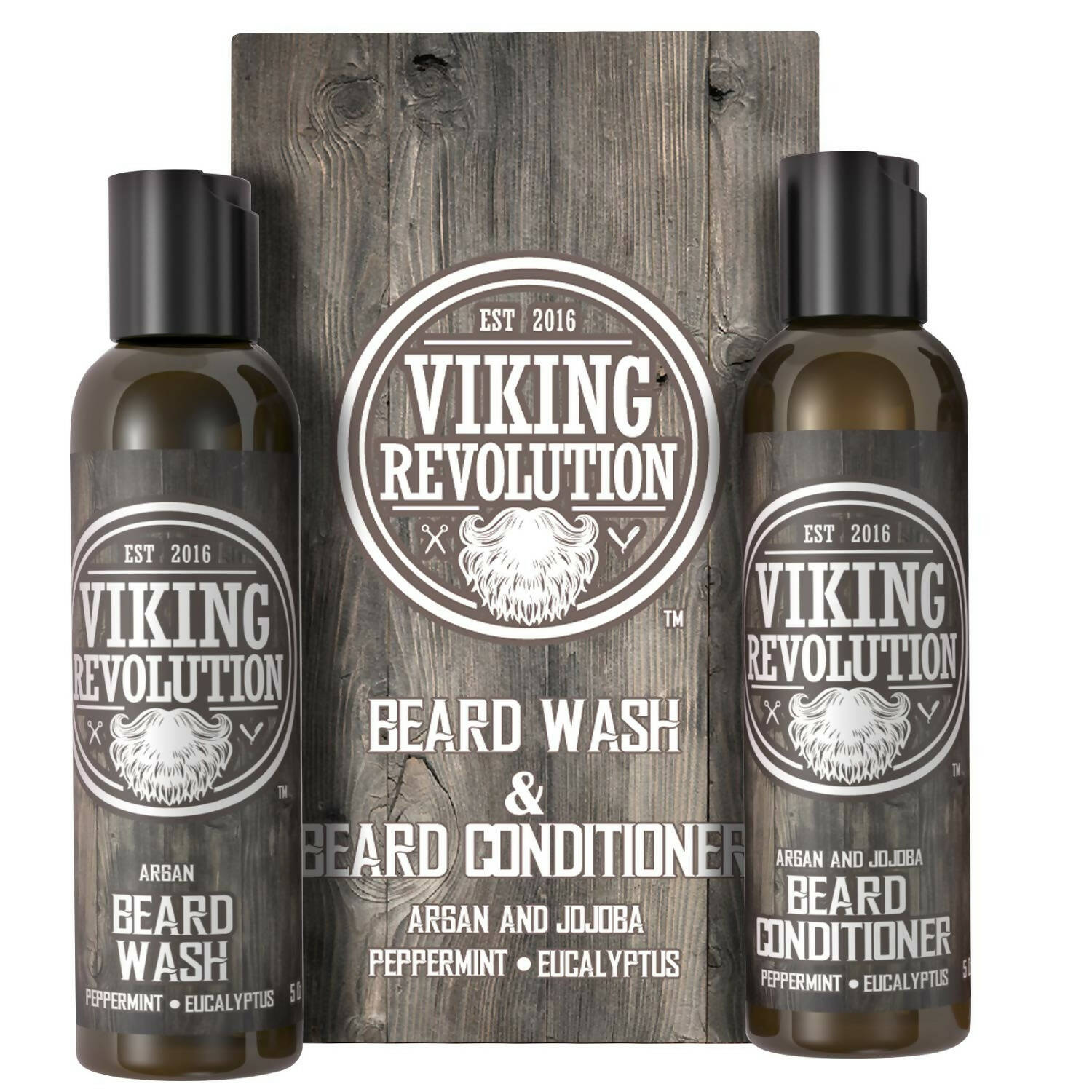 Viking Revolution Beard Wash and Beard Conditioner Combo | Grab2Buy