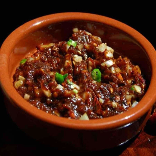 Monkeypod Green Chilli Pickle / Seema Chintakaya Pickle