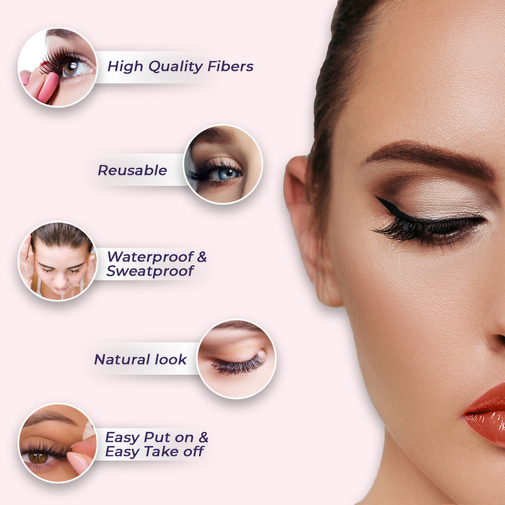 Sanfe Instant DIY Press On Lashes False Eyelashes