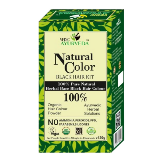 VedicAyurveda Natural Color Black Hair Kit  Grab2Buy VedicAyurveda Grab2Buy