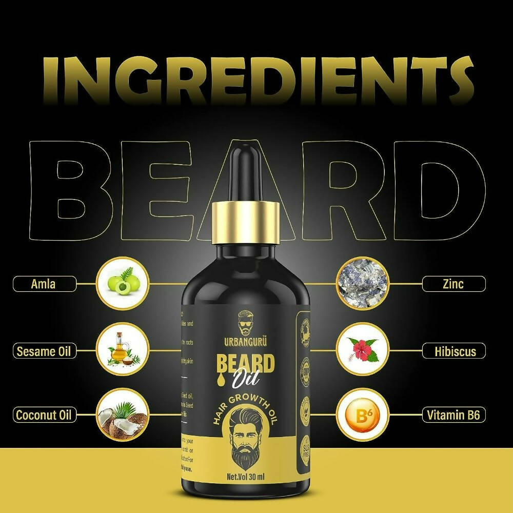 Urbanguru Men's Beard & Hair Growth Oil  Grab2Buy Urbanguru Grab2Buy