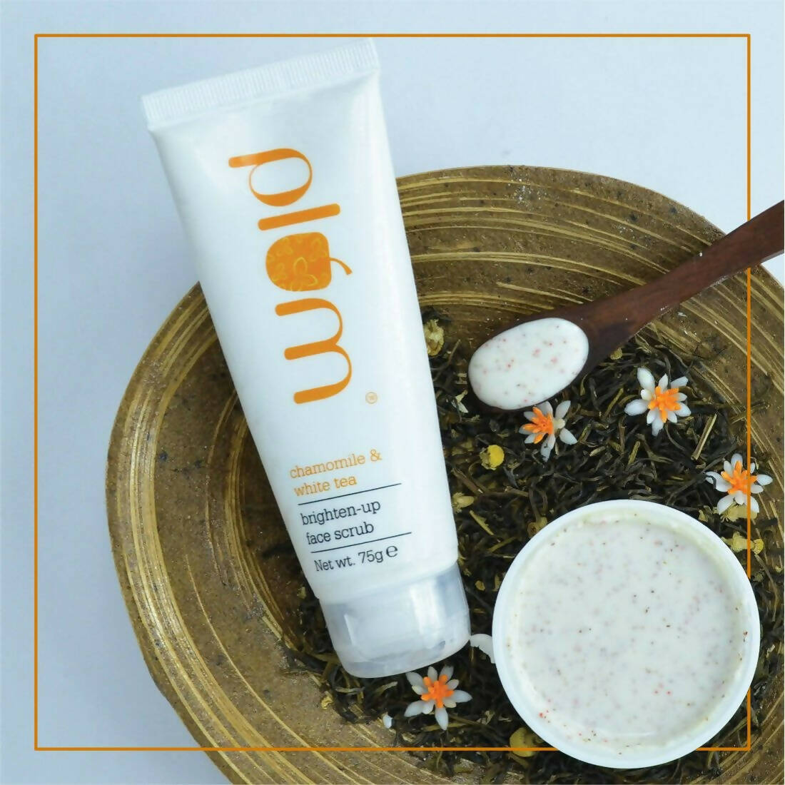 Plum Chamomile & White Tea Brighten-Up Face Scrub - Grab2buy