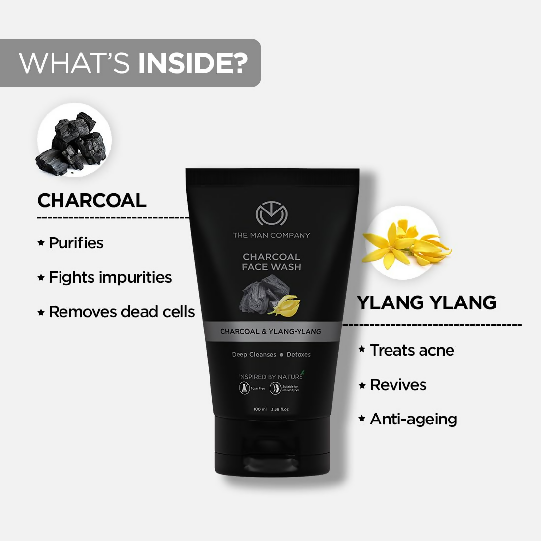 The Man Company Charcoal Face Care Kit  Grab2Buy The Man Company Grab2Buy