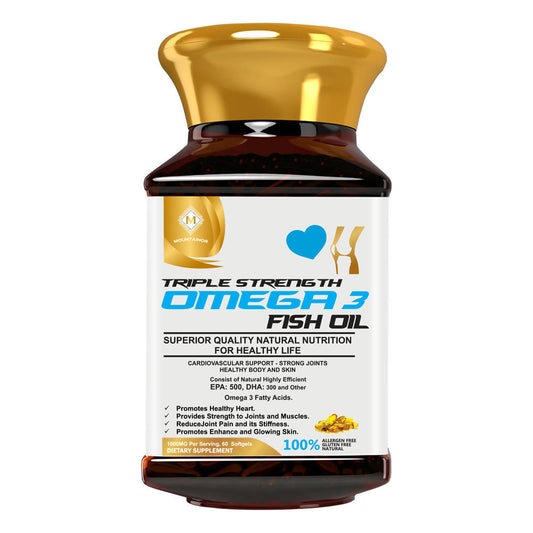 Mountainor Triple Strength Omega-3 Fish Oil Softgels - Grab2buy