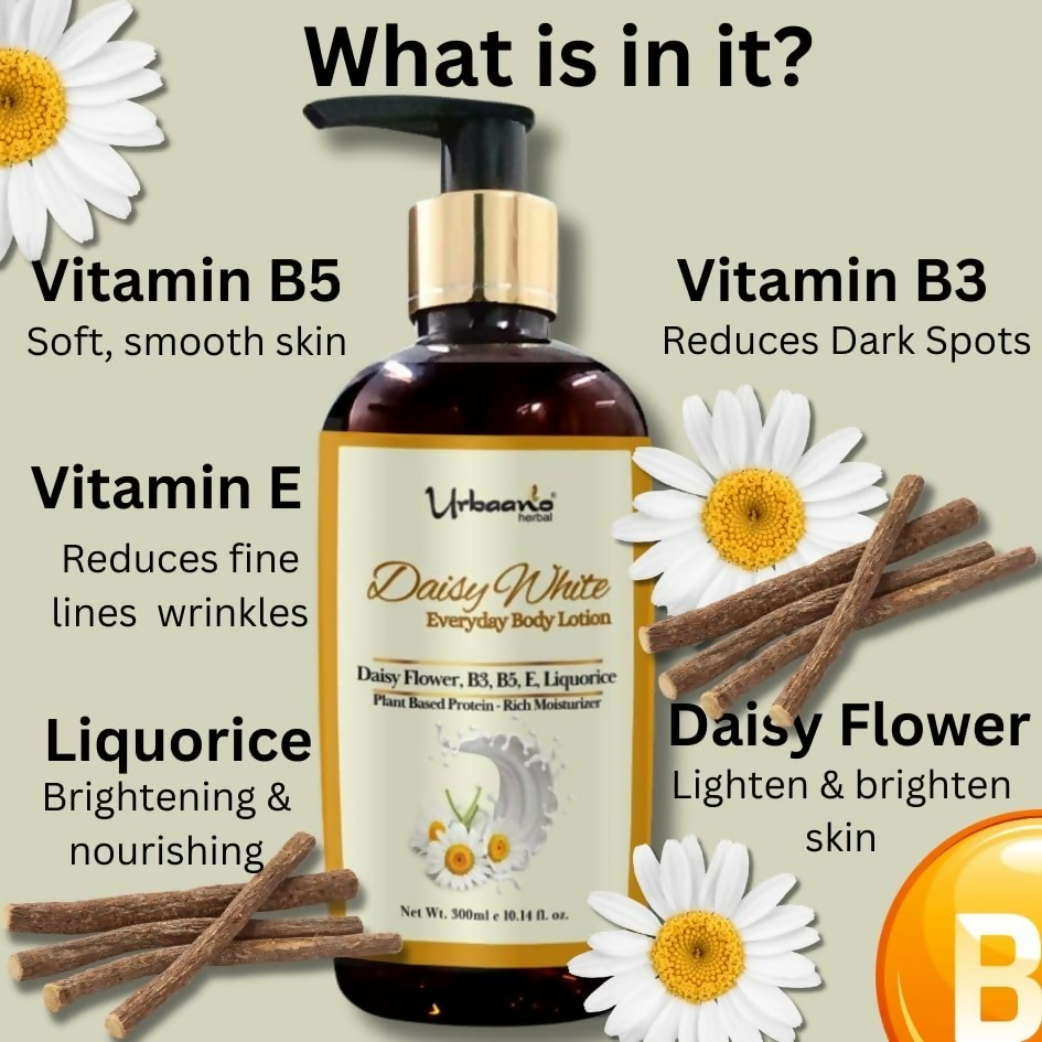 Urbaano Herbal Daisy White Everyday Body Lotion  Grab2Buy Urbaano Herbal Grab2Buy