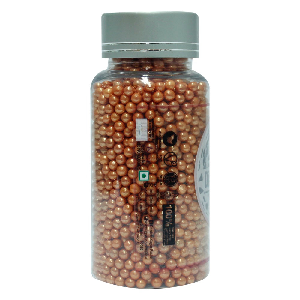 Confect Orange Disco Balls Sprinkles 4 MM