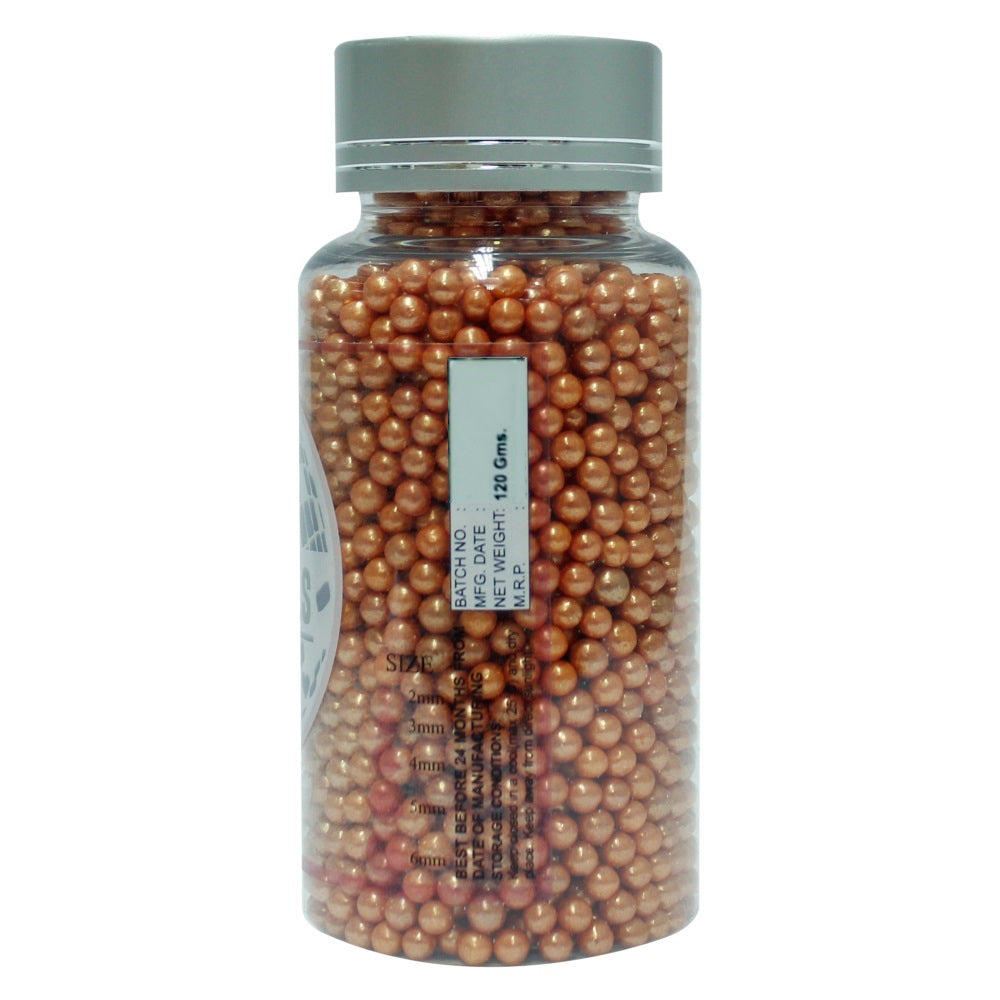 Confect Orange Disco Balls Sprinkles 6 MM