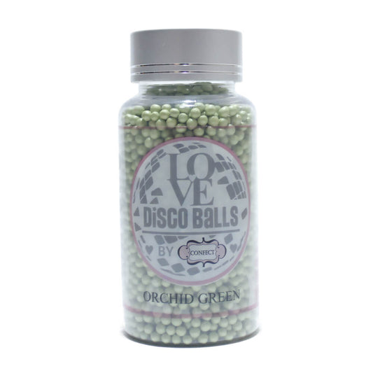 Confect Orchid Green Disco Balls Sprinkles 4 MM