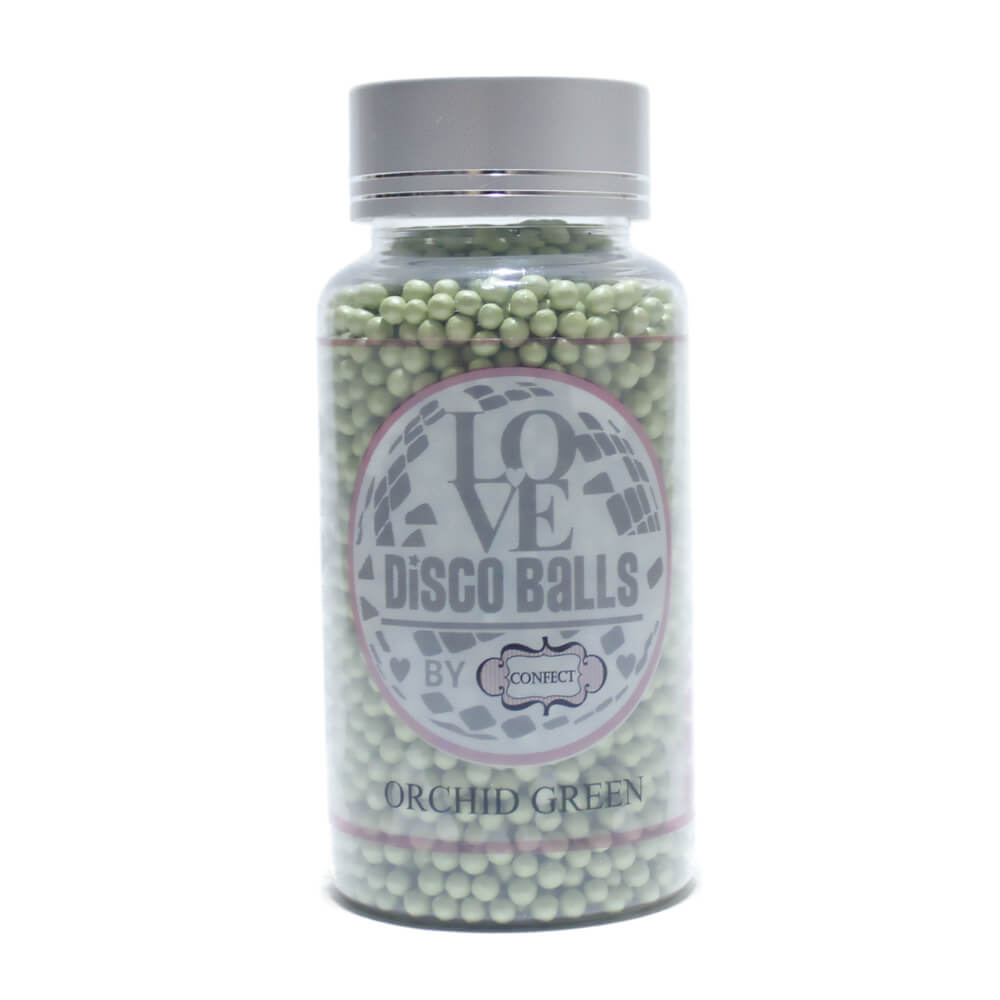 Confect Orchid Green Disco Balls Sprinkles 5 MM