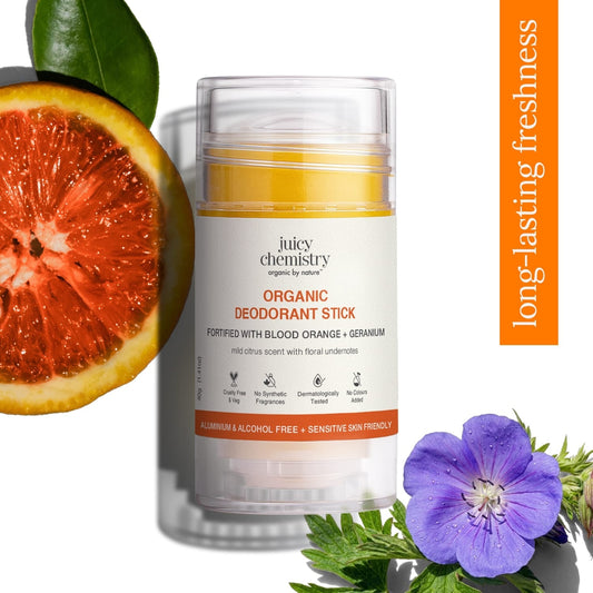 Organic Deodorant Fortified with Blood Orange + Geranium 