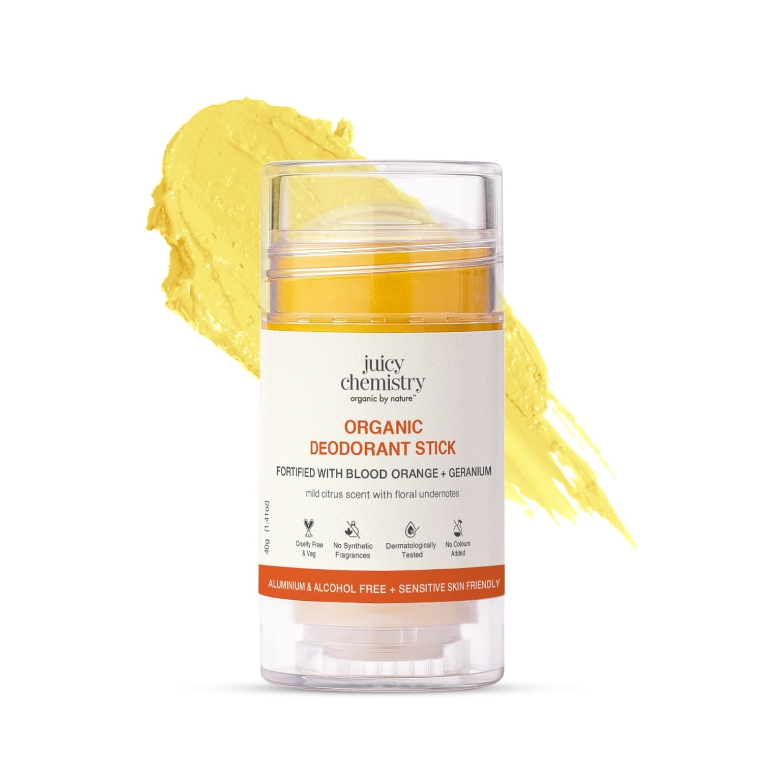 Organic Deodorant Fortified with Blood Orange + Geranium 