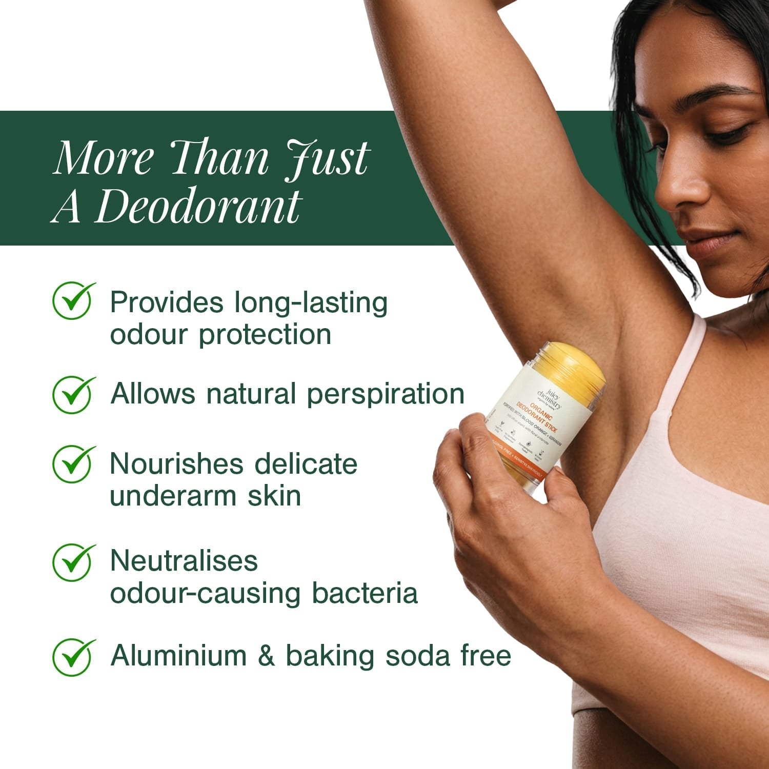 Organic Deodorant Fortified with Blood Orange + Geranium 