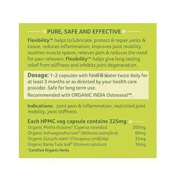 Organic India Flexibility Capsules 180cap 