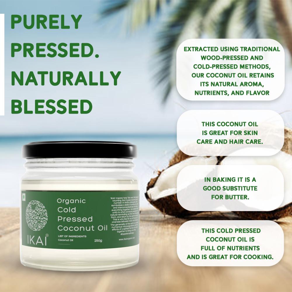 IKAI Organic Cold Pressed Coconut Oil 