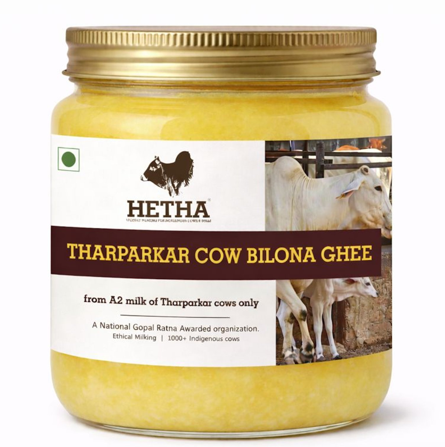 Hetha Tharparkar Cow A2 Cultured Bilona Ghee / A2 Ghee 