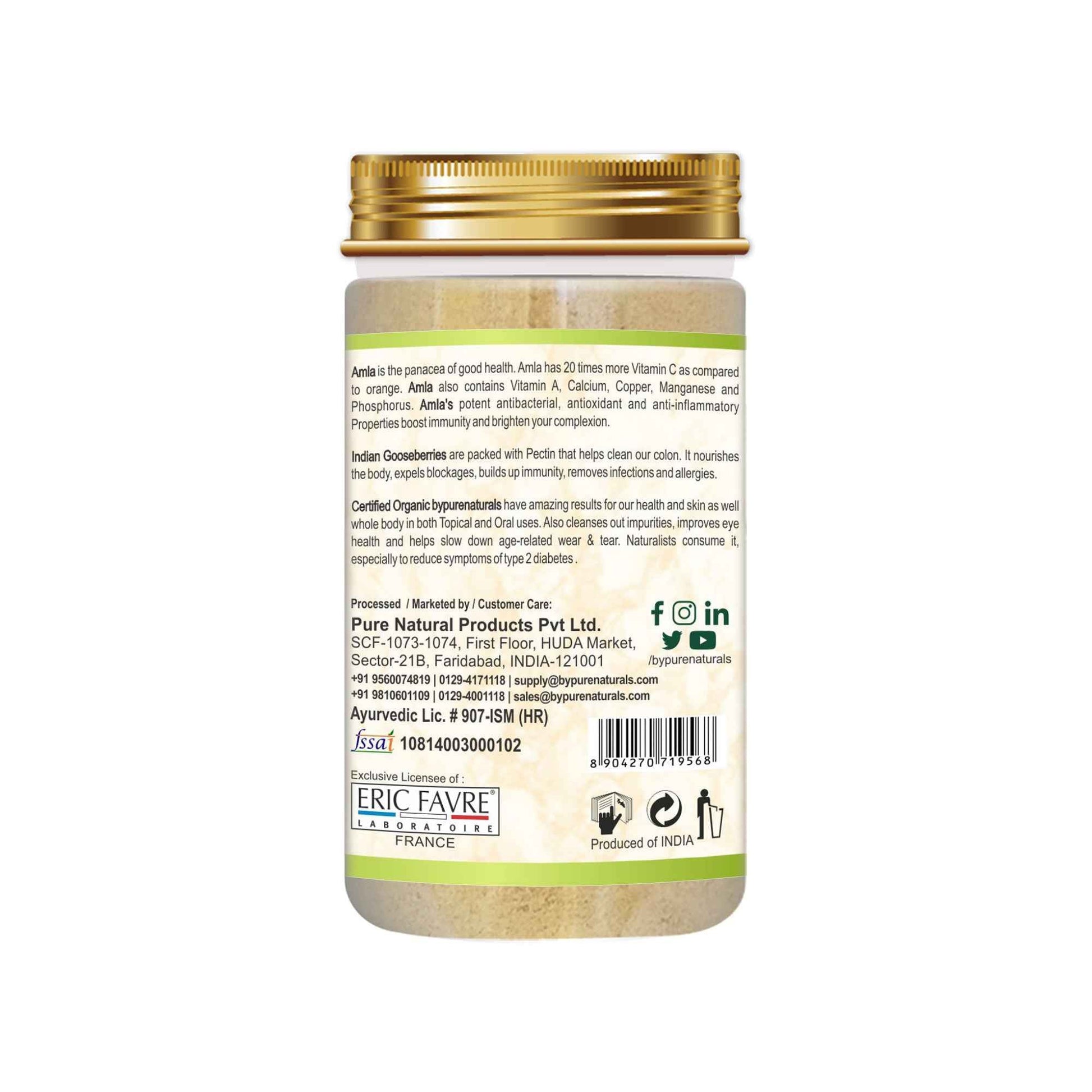 byPureNaturals Organic Amla Powder