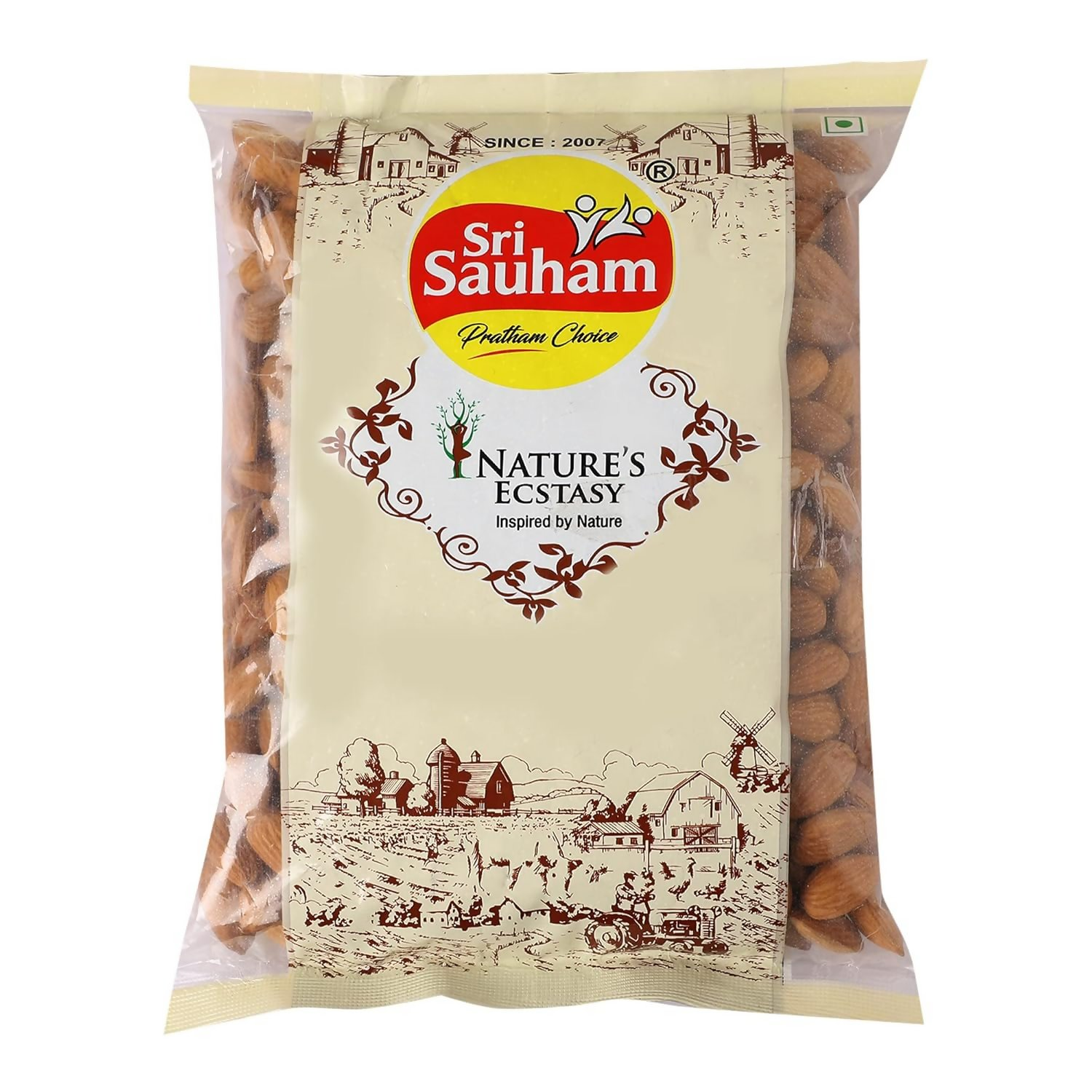 Sri Sauham Premium Fresh Almonds Badam Giri Dry Fruits