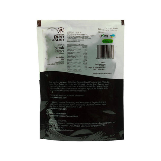 Organic Whole Black Pepper Whole