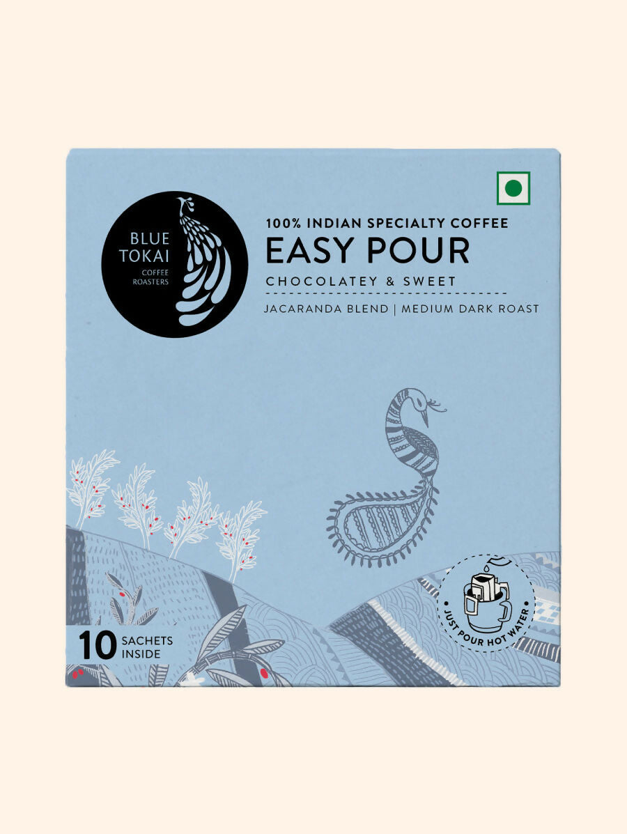 Blue Tokai Jacaranda Blend Medium Dark Roast Easy Pour Sachets 