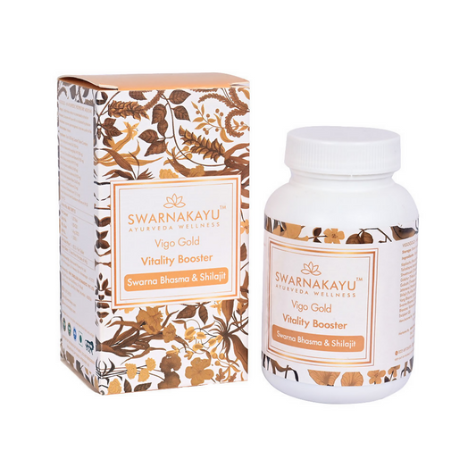 Swarnakayu Vigo Gold Vitality Booster Tablets With Swarna Bhasma & Sj 