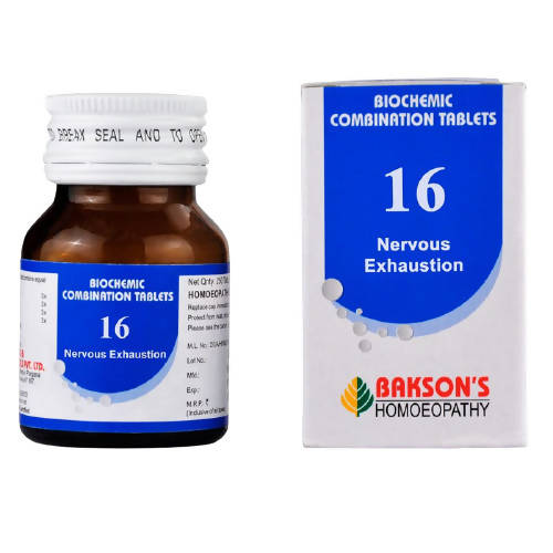 Bakson's Homeopathy Biochemic Combination 16 Tablets 