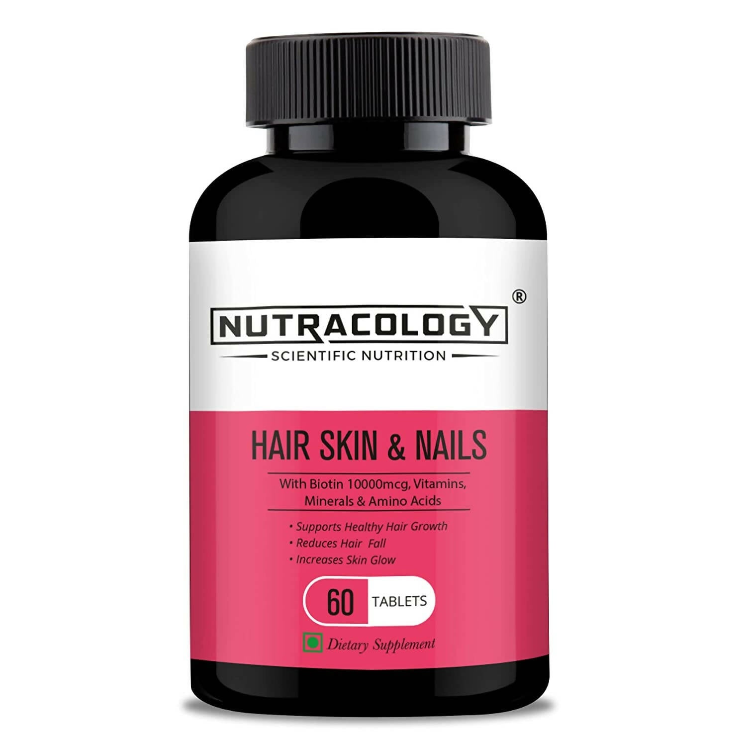 Nutracology Hair Skin & Nails For Hair Growth, Glowing Skin & Strong Nails Tablets 