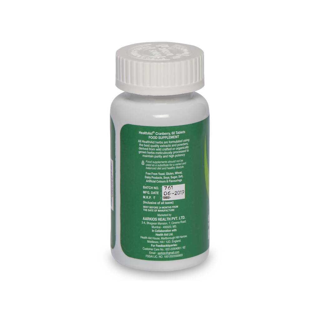 HealthAid Cranberry 5000 mg Equivalent Tablets 