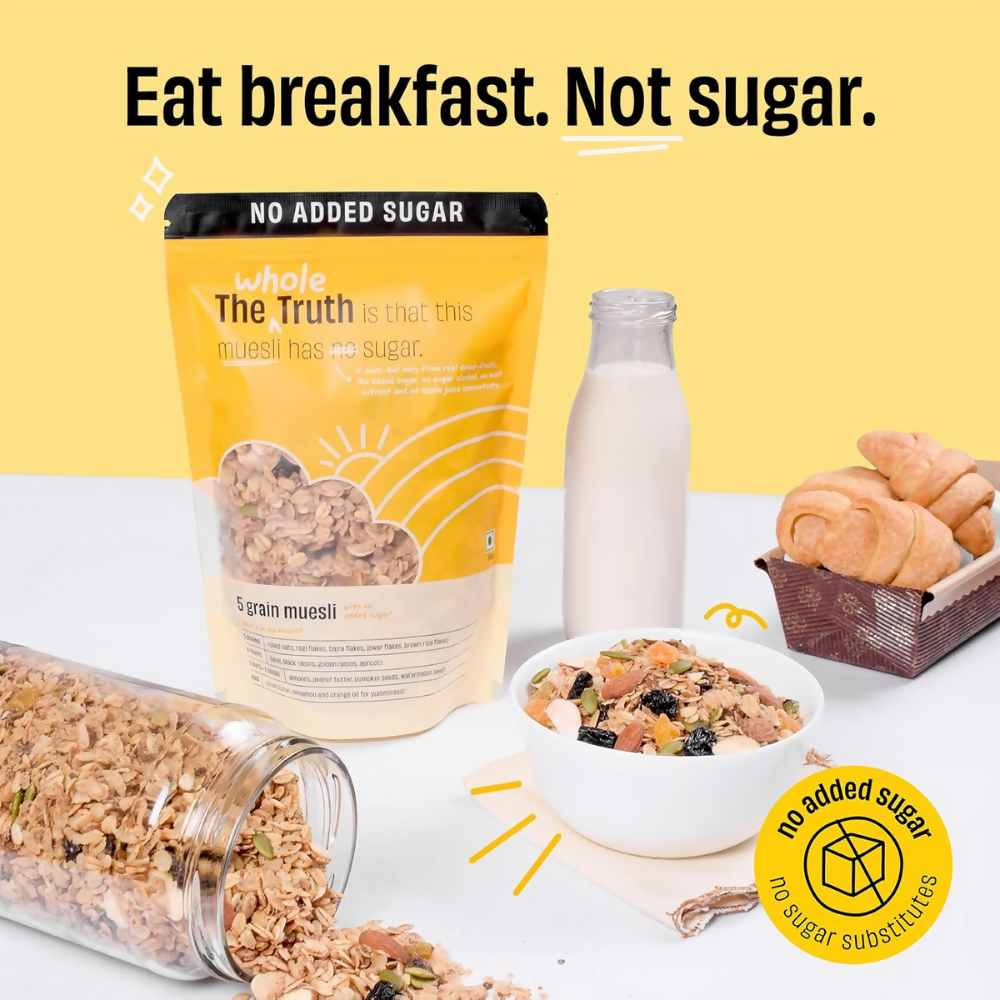 The Whole Truth Unsweetened Peanut Butter Crunchy + Muesli - Breakfast  Grab2Buy The Whole Truth Grab2Buy