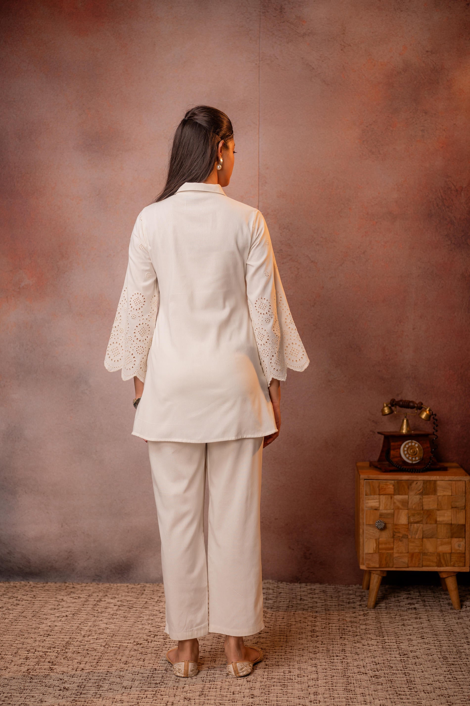 Juniper Cotton Whisper Schiffli Co-Ord Set