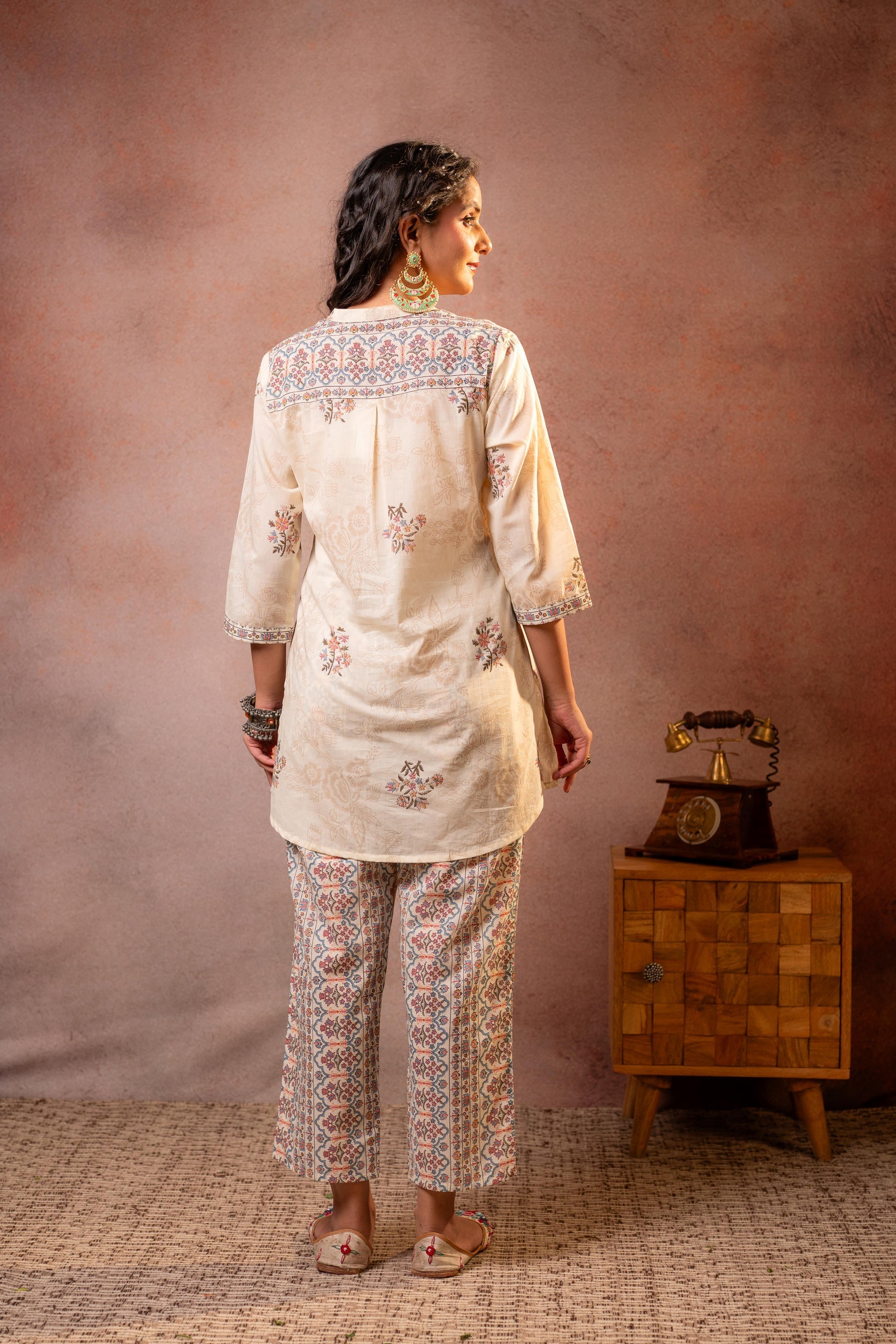 Juniper Off-White Blossom Printed Co-ord Set