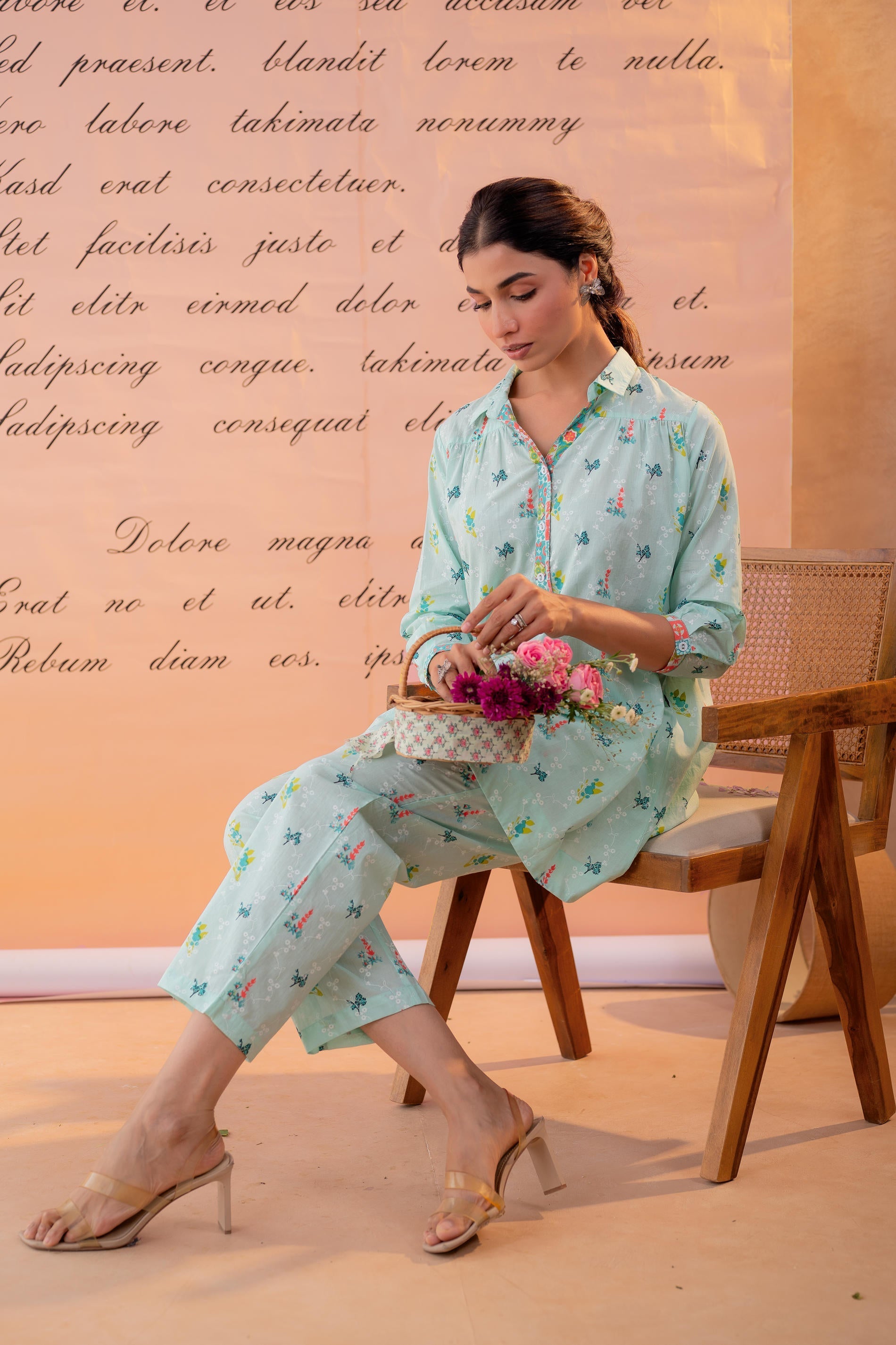 Juniper Mint Garden Print Co-ord Set