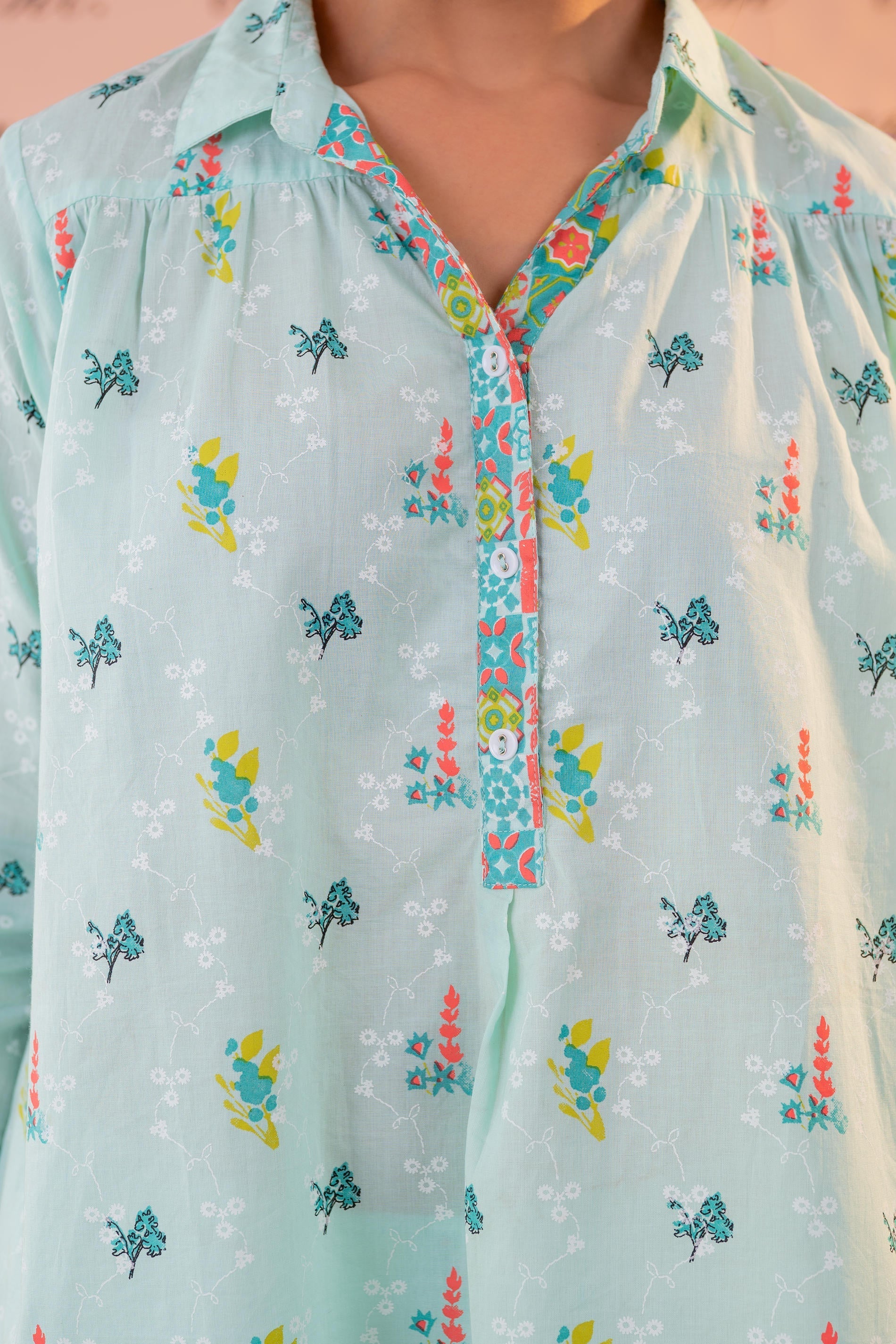 Juniper Mint Garden Print Co-ord Set