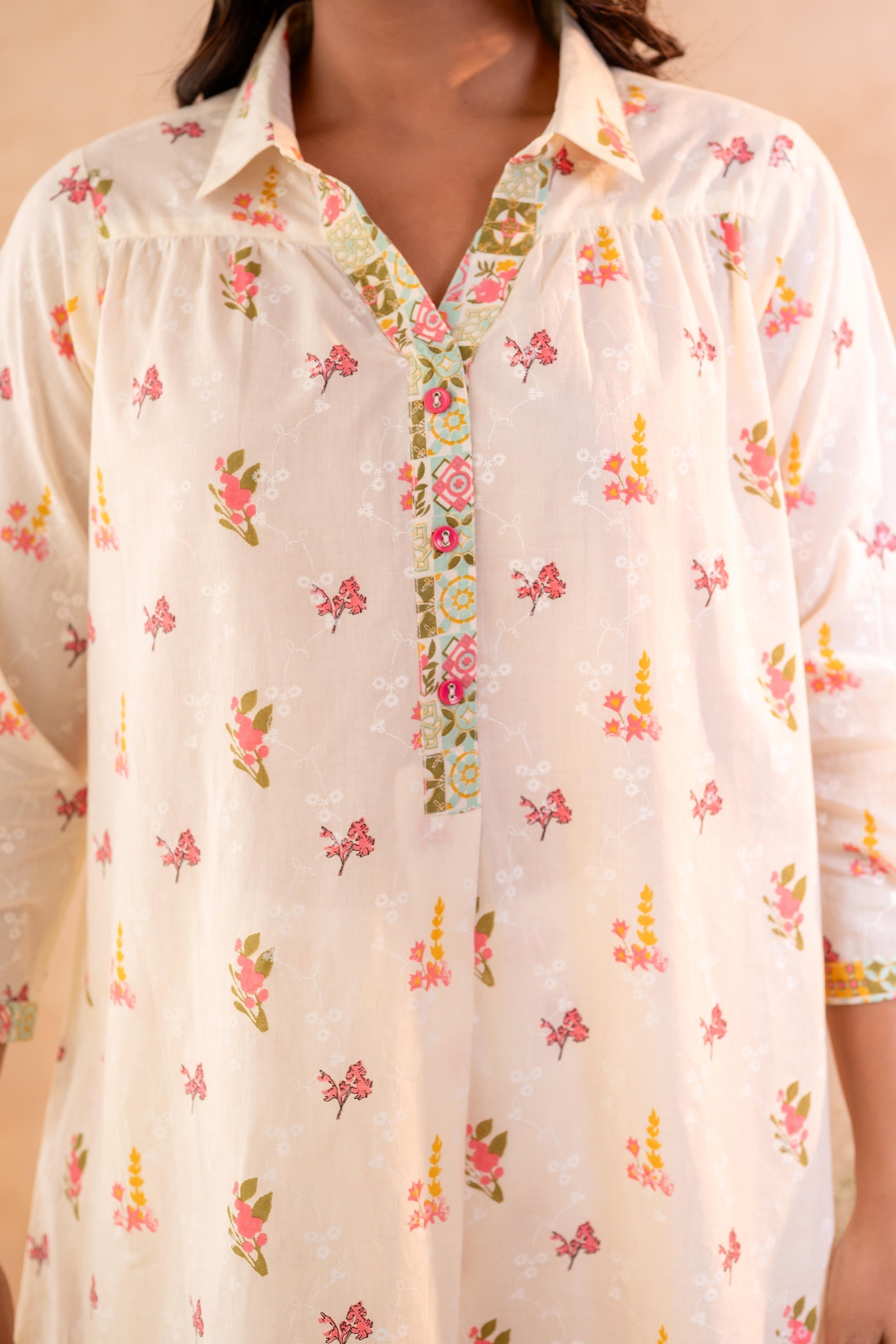 Juniper Off-White Garden Print Co-ord Set