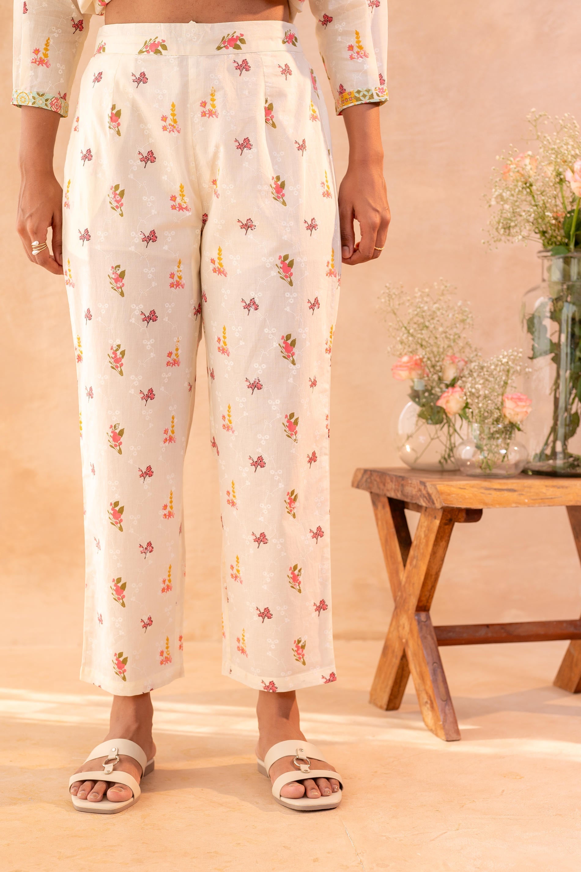 Juniper Off-White Garden Print Co-ord Set