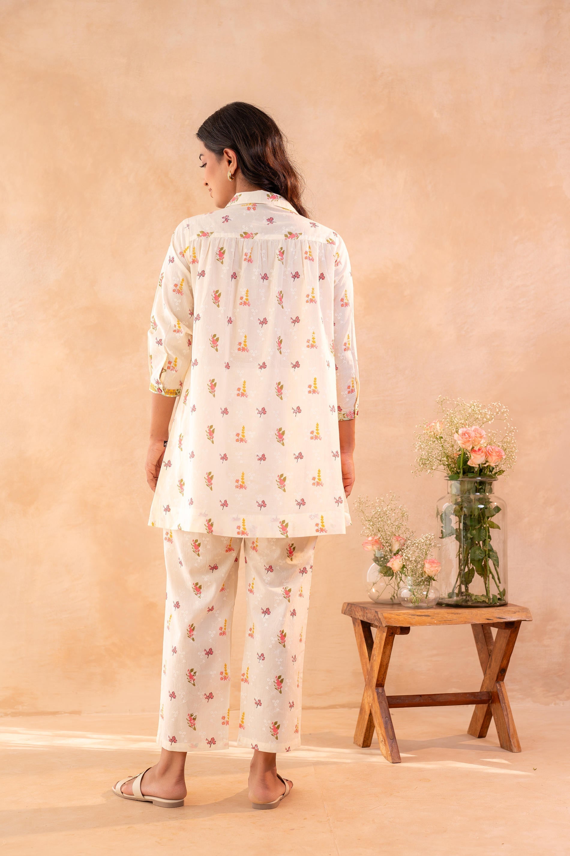 Juniper Off-White Garden Print Co-ord Set