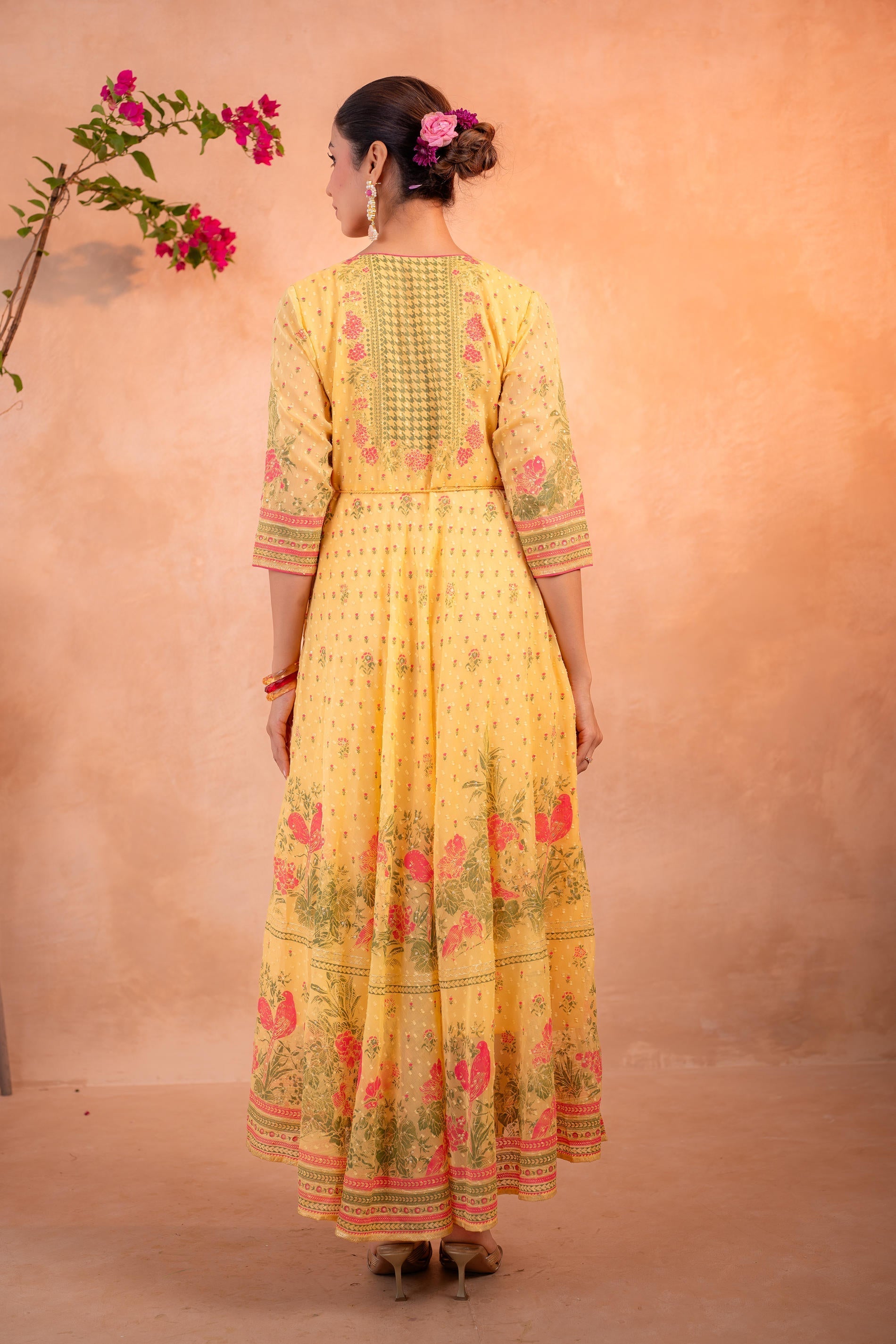 Juniper Gulnaar Gendaphool Garden Panelled Dress