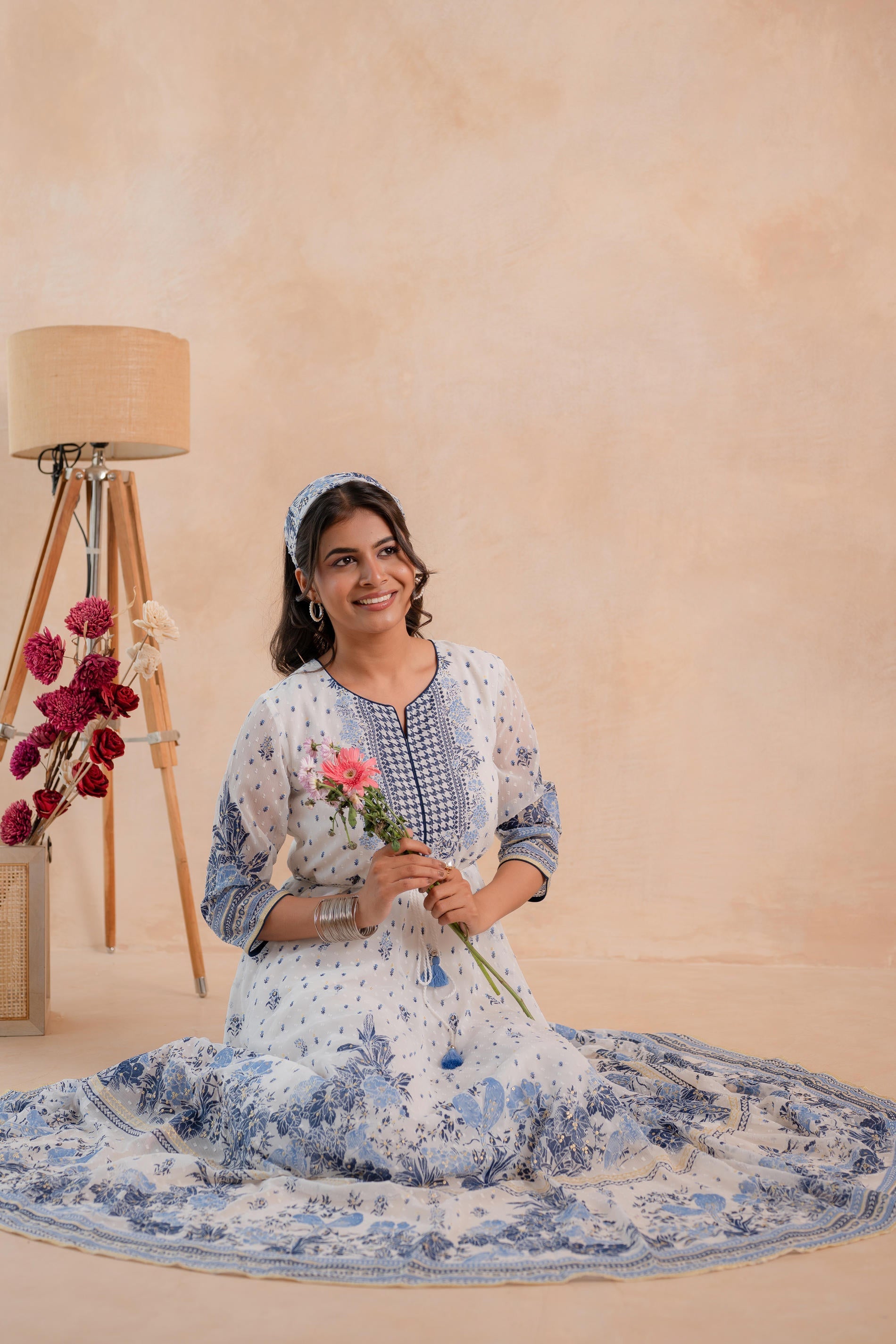 Juniper Gulnaar Neel Garden Panelled Dress