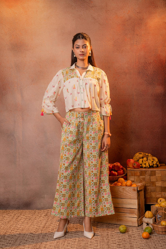 Juniper Ivory Folk Mosaic Co-Ord Set