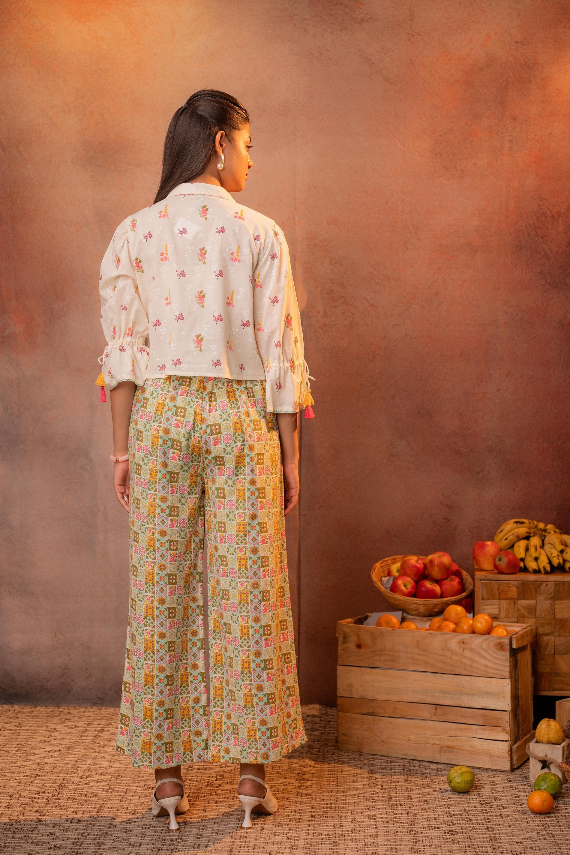 Juniper Ivory Folk Mosaic Co-Ord Set