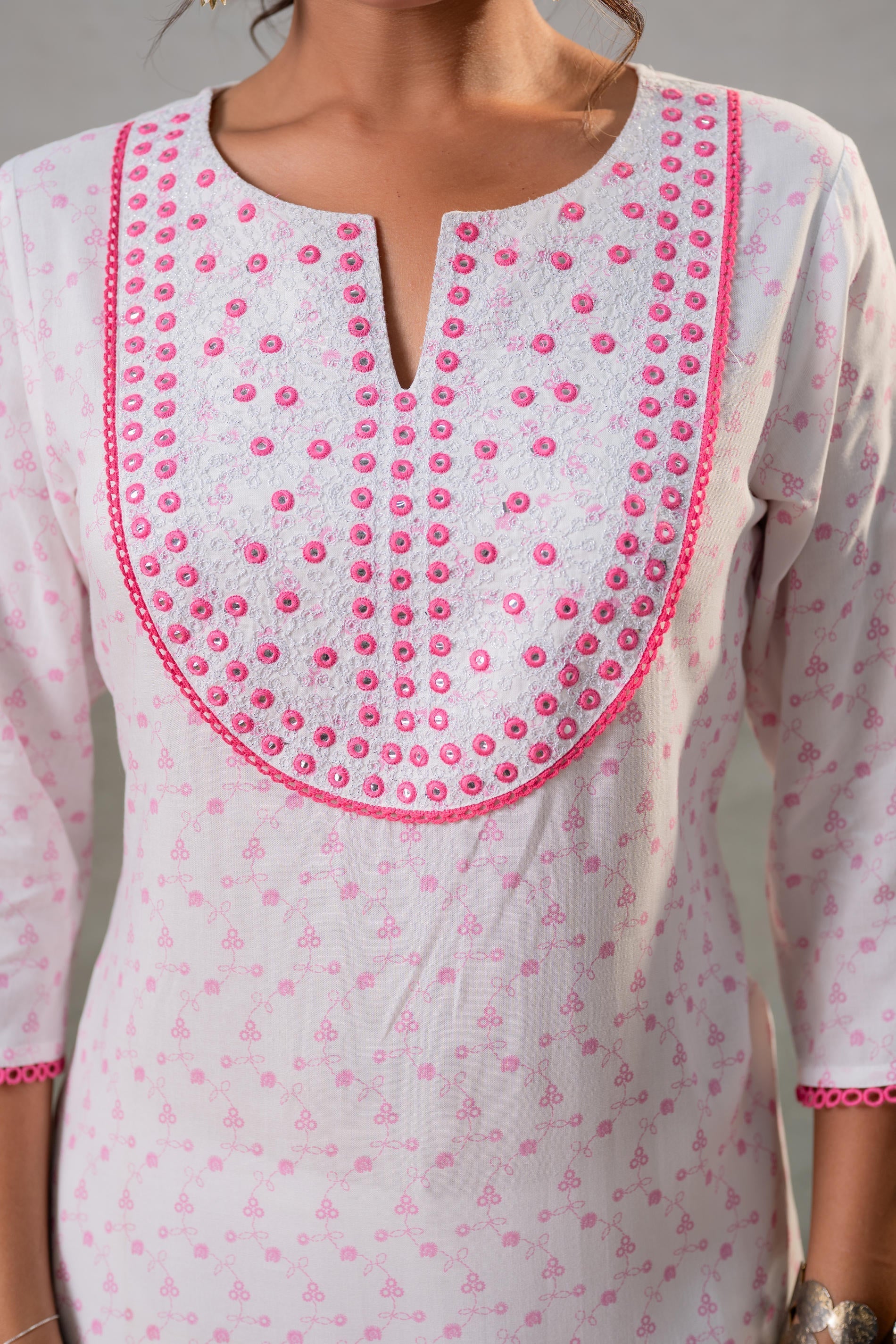 Juniper Rosebud Yoke Printed Kurta