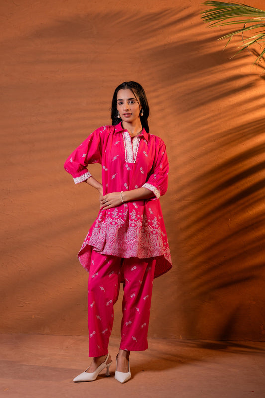 Juniper Gulnaar Festive Printed Kurta Set