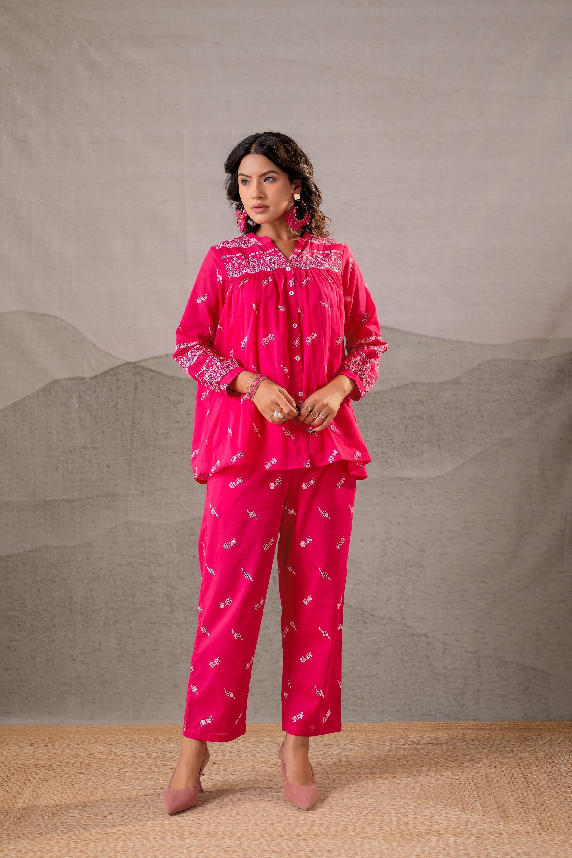 Juniper Ivory Kalaa Printed Tunic Set