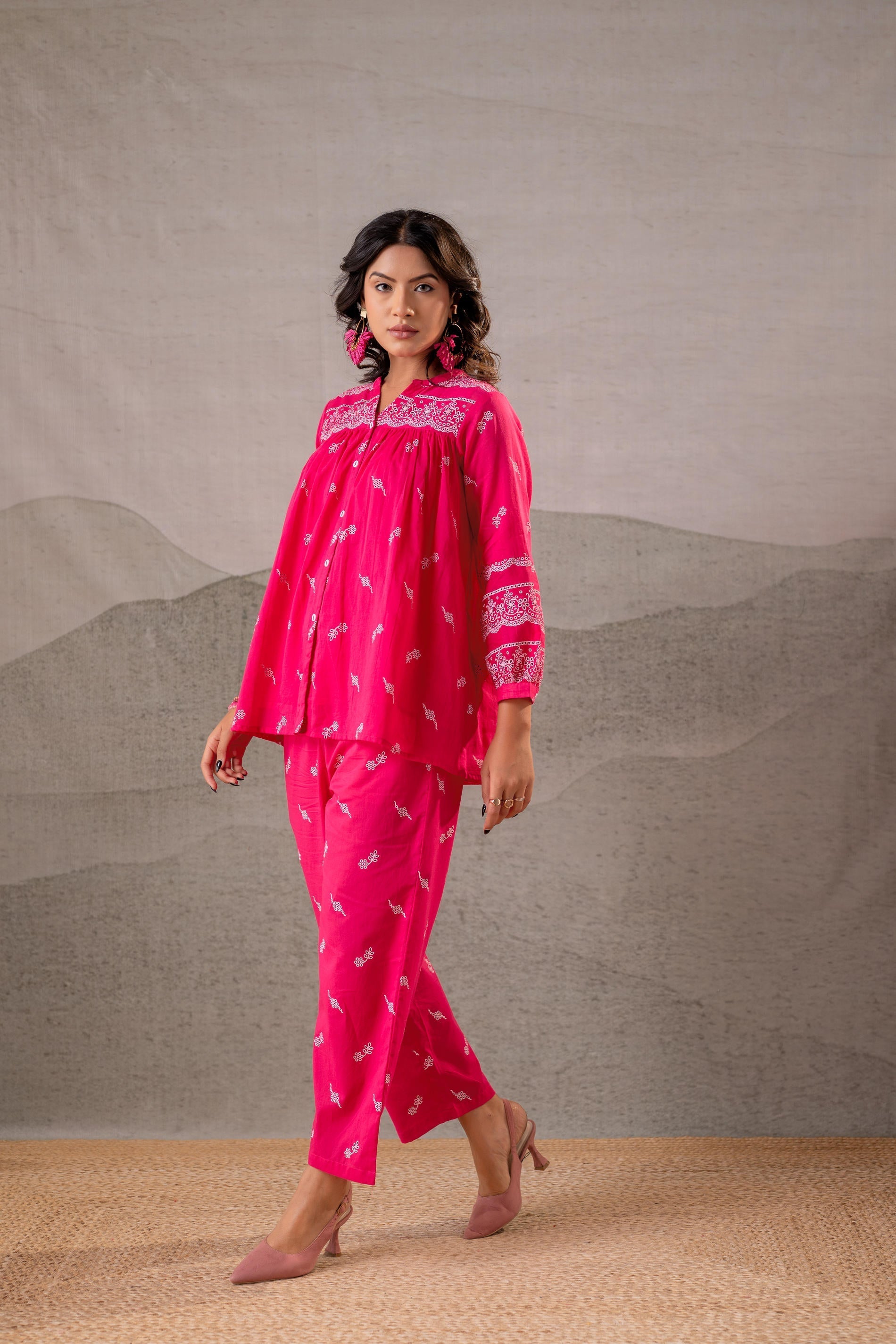 Juniper Ivory Kalaa Printed Tunic Set