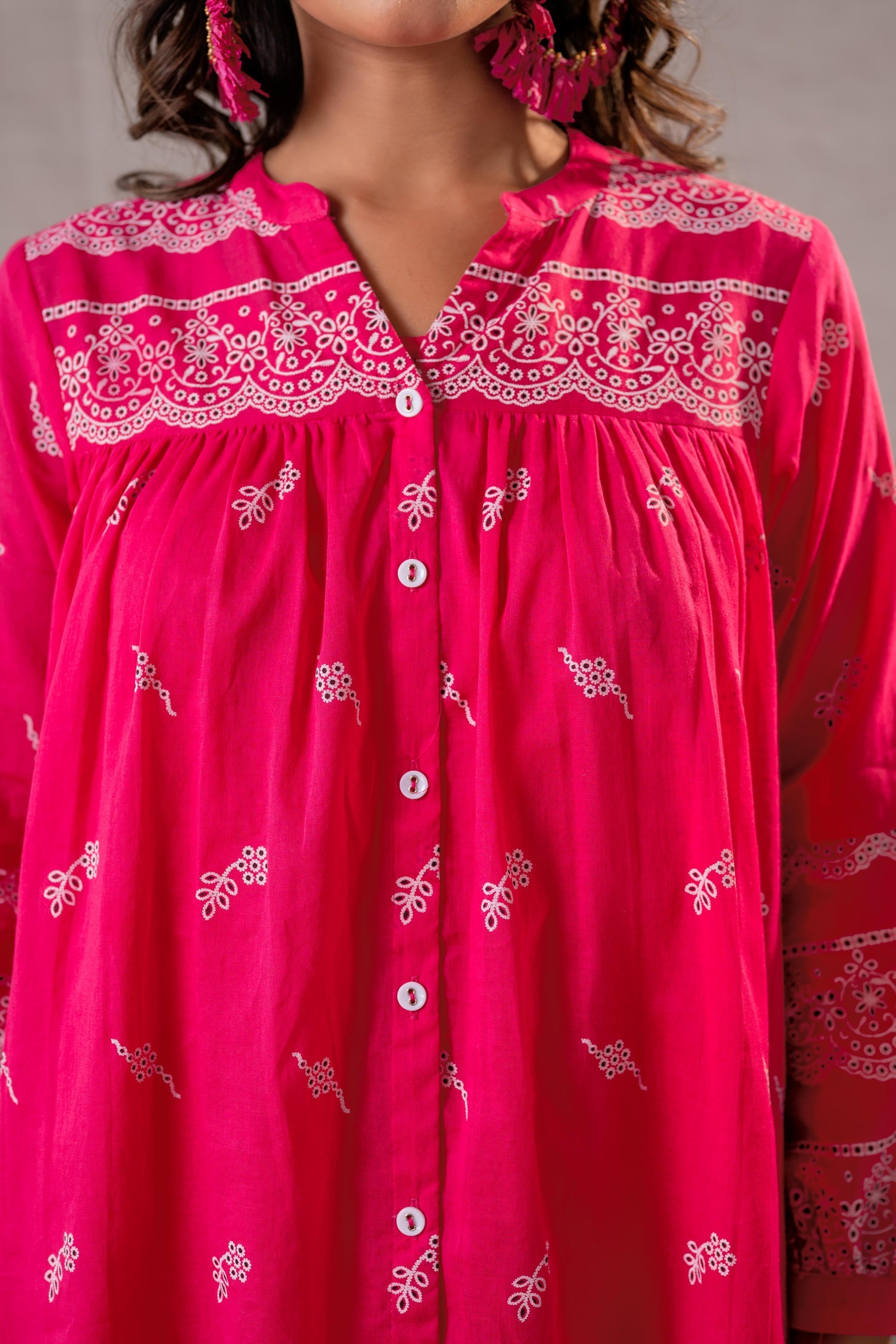 Juniper Ivory Kalaa Printed Tunic Set