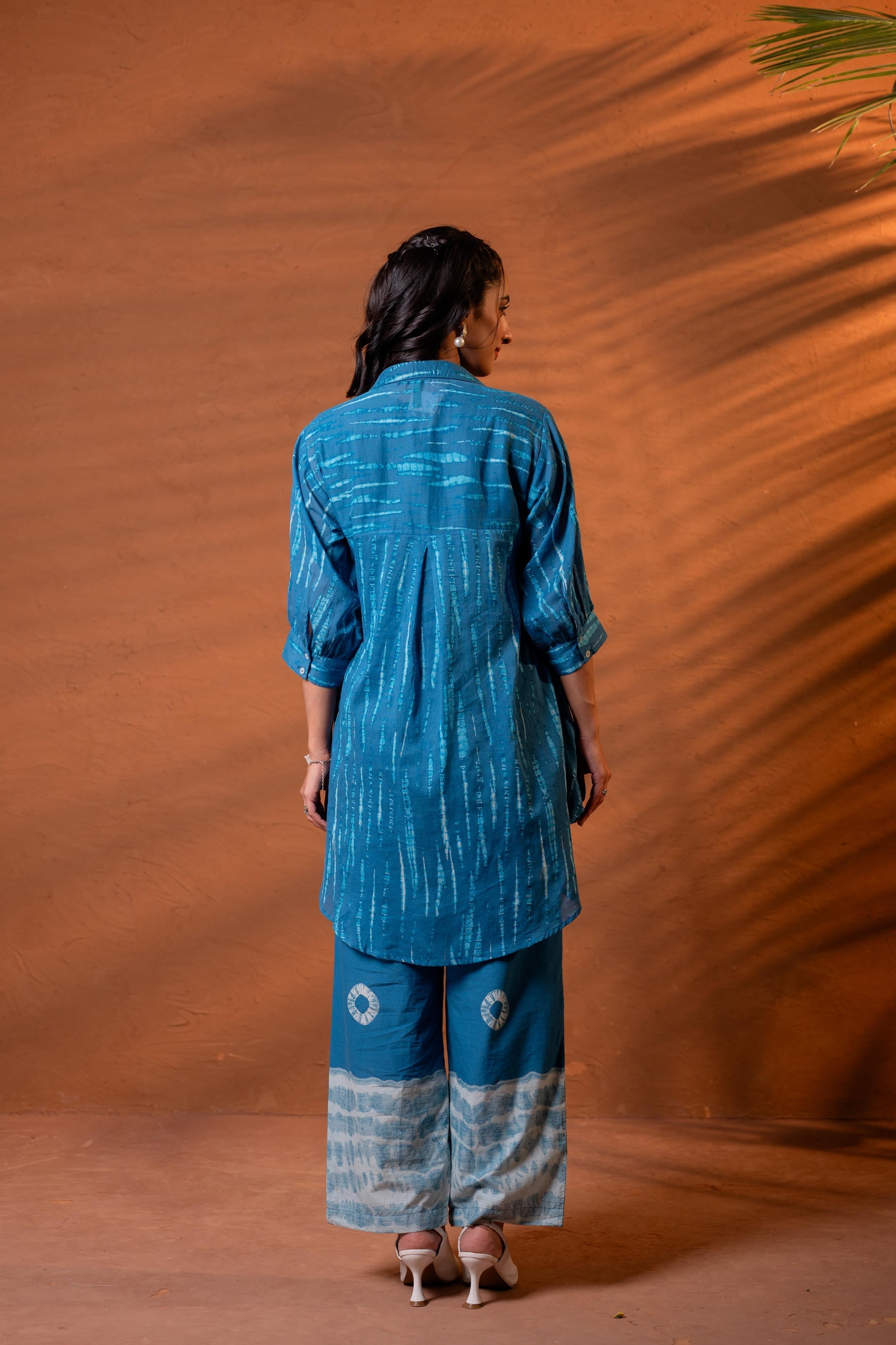 Juniper Neel Rekha Indigo Tunic Set