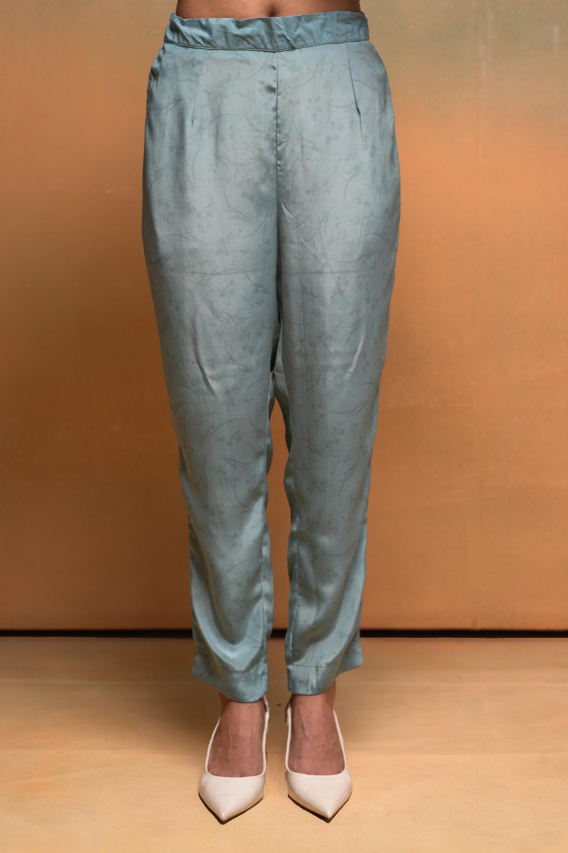Juniper Mint Meadow Elegance Kurta Pant And Dupatta Set
