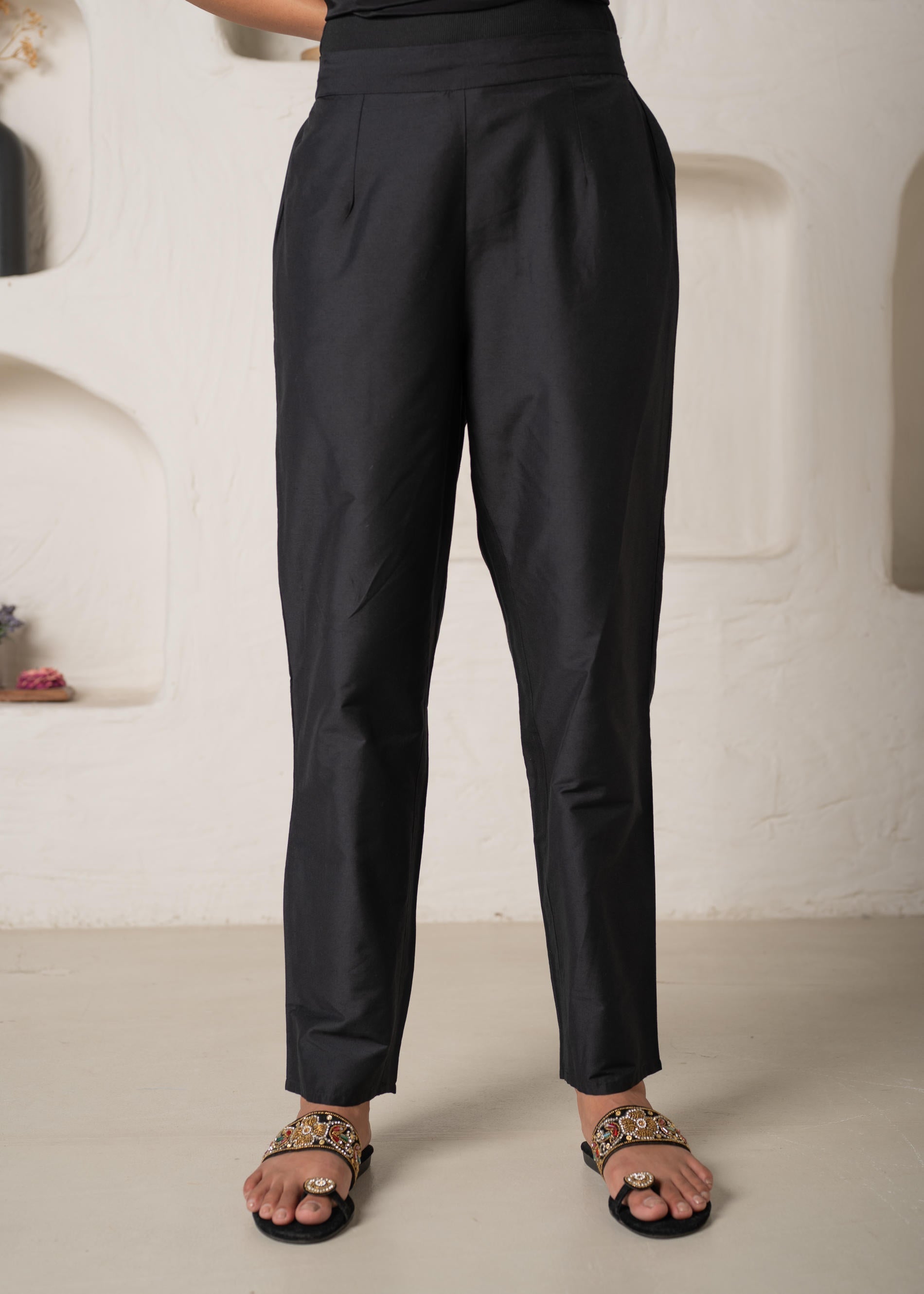 Juniper Noir Bloom Kaftan Kurta Pant Set